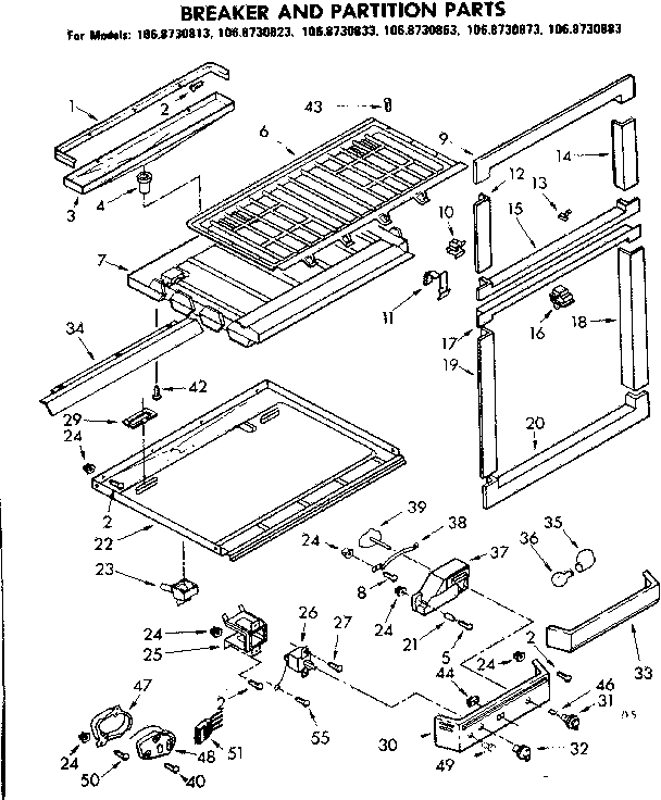 Breaker and partition parts