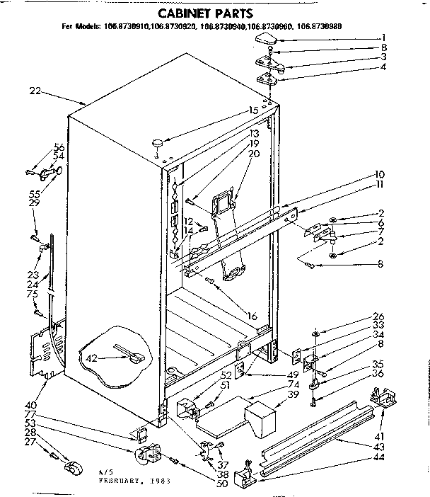 CABINET PARTS