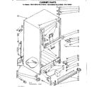 Kenmore 1068730980 cabinet parts diagram