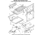 Kenmore 1068730940 breaker and partition parts diagram