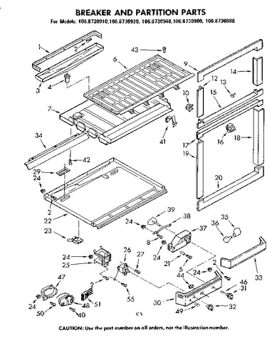 Breaker and partition parts