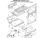 Kenmore 1068730981 breaker and partition parts diagram