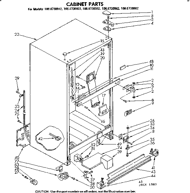 Cabinet parts