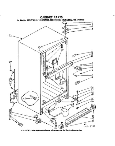 Cabinet parts