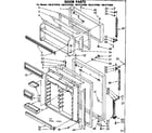 Kenmore 1068732980 door parts diagram