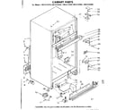 Kenmore 1068732910 cabinet parts diagram