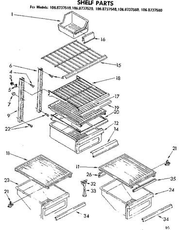 Shelf parts