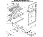 Kenmore 1068737540 breaker and partition parts diagram