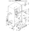 Kenmore 1068737561 cabinet parts diagram