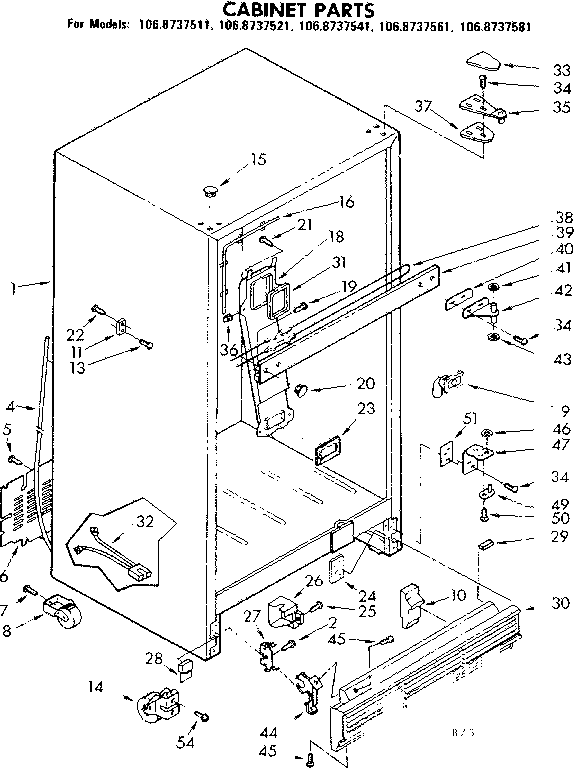 Cabinet parts