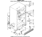 Kenmore 1068739361 cabinet parts diagram