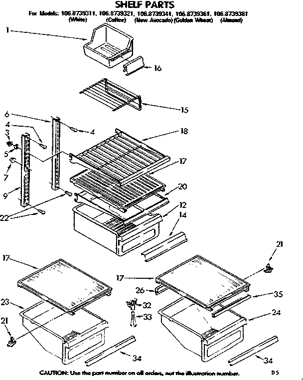Shelf parts