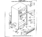 Kenmore 1068739343 cabinet parts diagram
