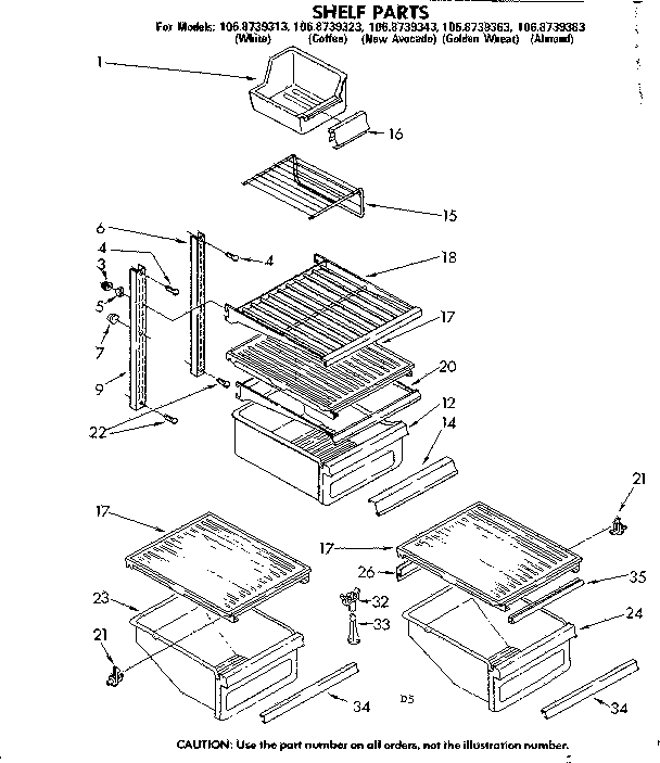 Shelf parts