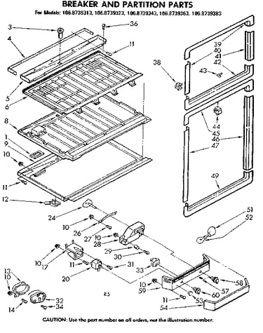 Breaker and partition parts