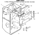 Kenmore 1068739410 liner parts diagram