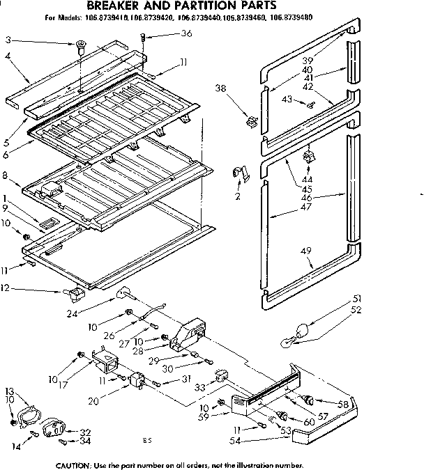 Breaker and partition parts