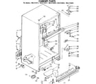 Kenmore 1068739421 cabinet parts diagram