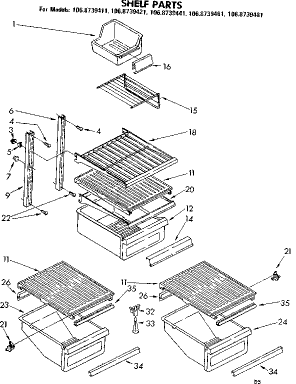 Shelf parts