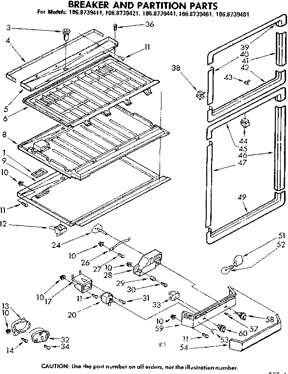 Breaker and partition parts
