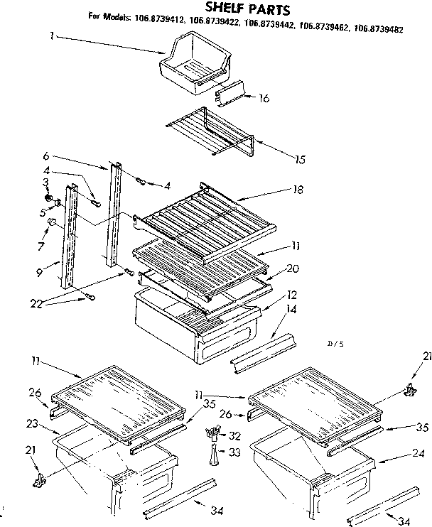 Shelf parts
