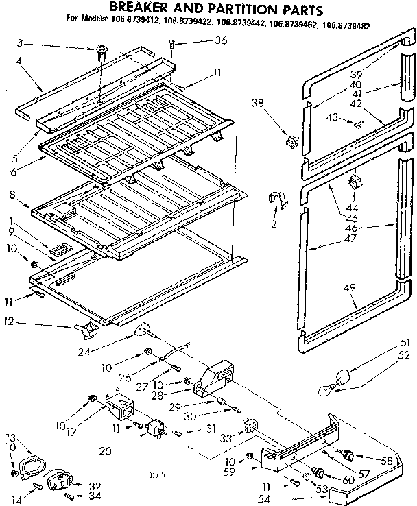 Breaker and partition parts