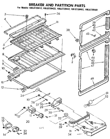 Breaker and partition parts