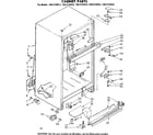 Kenmore 1068739423 cabinet parts diagram