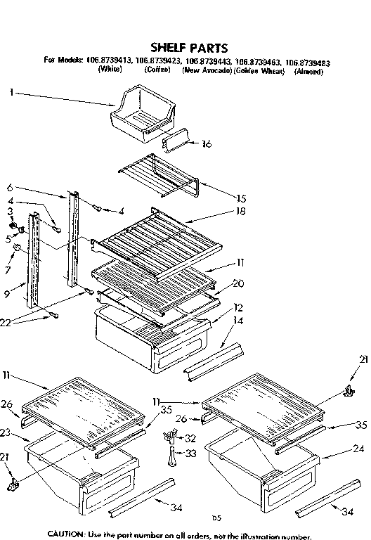 Shelf parts