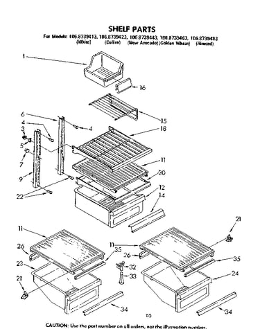 Shelf parts