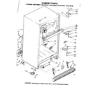Kenmore 1068739540 cabinet parts diagram