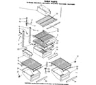 Kenmore 1068739560 shelf parts diagram