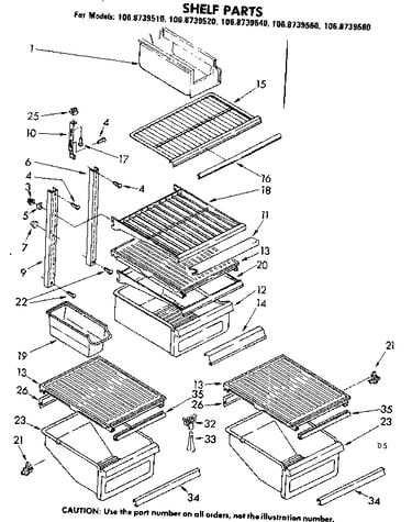 Shelf parts