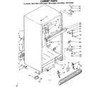 Kenmore 1068739562 cabinet parts diagram