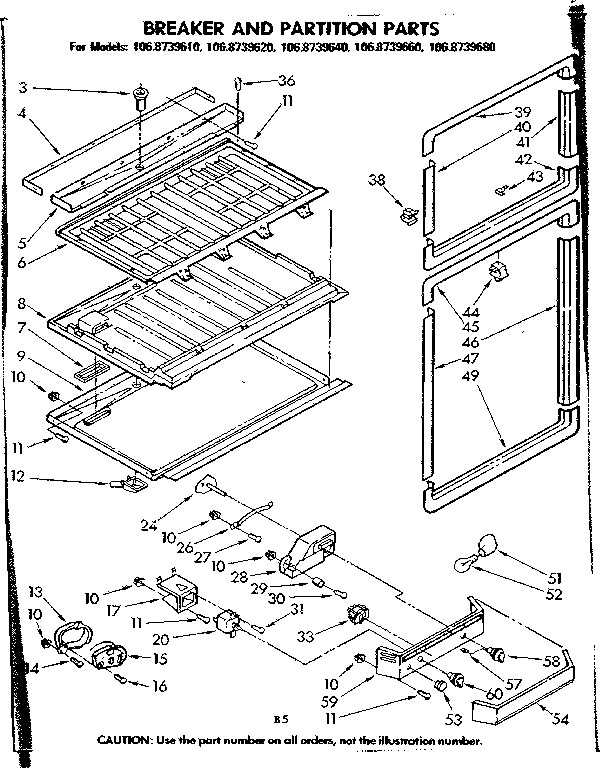 BREAKER AND PARTITION PARTS