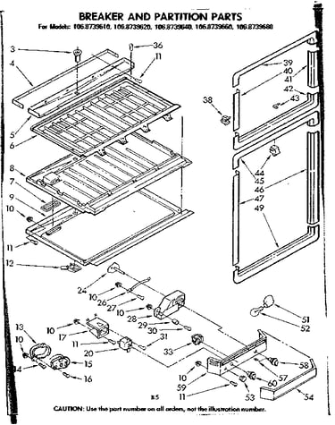 Breaker and partition parts