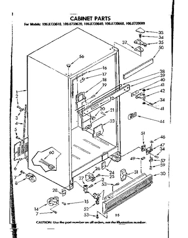 Cabinet parts