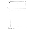 Kenmore 1068996 back glass & woodgrain panel kit diagram