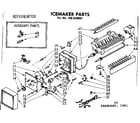 Kenmore 106939001 icemaker parts diagram