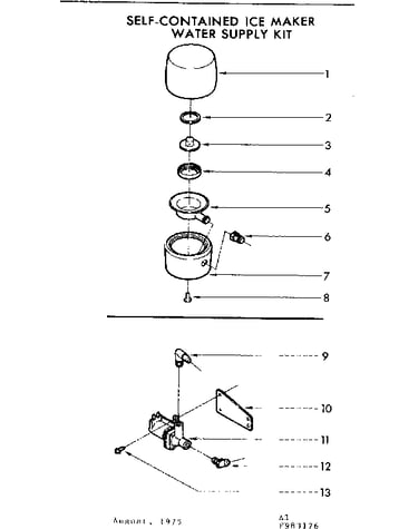 Ice maker water kit