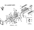 Kenmore 106984256 ice maker parts diagram