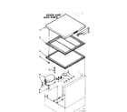 Kenmore 198714062 door and unit parts diagram