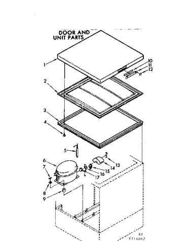 Door and unit parts