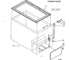 Kenmore 198714201 cabinet parts diagram