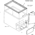 Kenmore 198714201 cabinet parts diagram