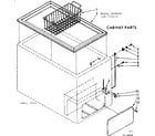 Kenmore 198714211 cabinet parts diagram