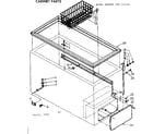 Kenmore 198714431 cabinet parts diagram