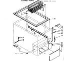 Kenmore 198714441 cabinet parts diagram