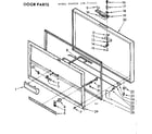 Kenmore 198714441 door parts diagram