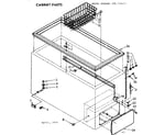 Kenmore 198714471 cabinet parts diagram